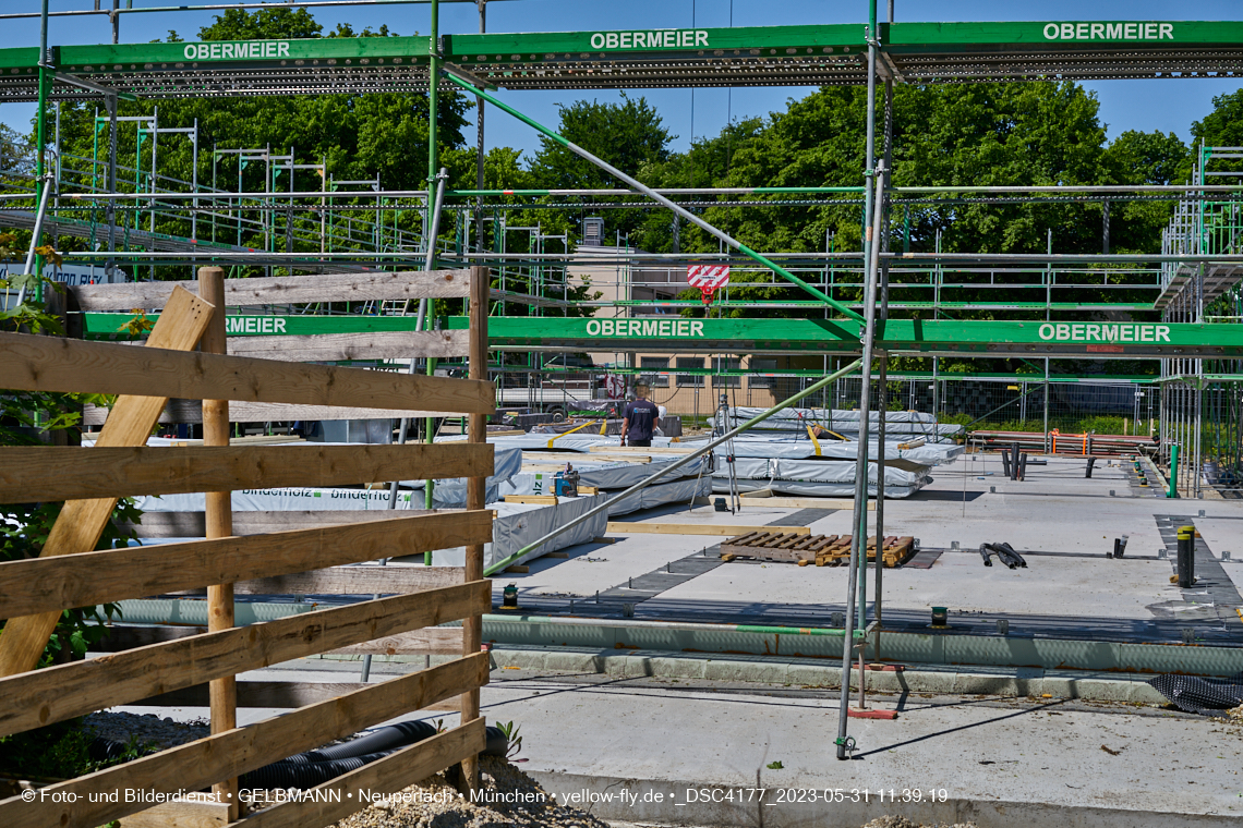 31.05.2023 - Wände für das Haus für Kinder in Neuperlach in München